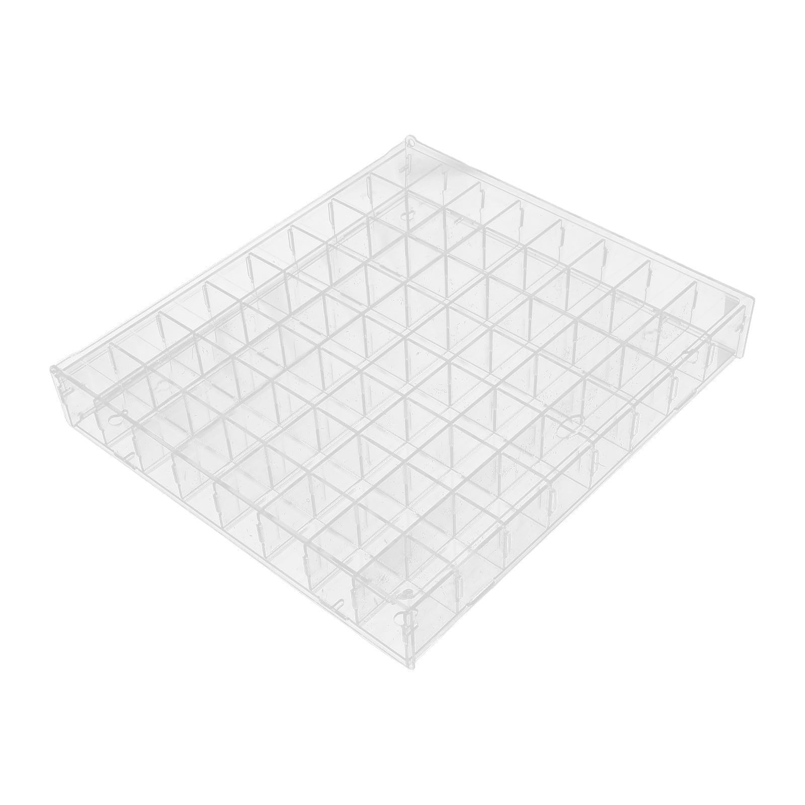 Vitrina Expositora Acrílica Transparente para Colección de Minerales con Compartimentos y Puerta Magnética Organizador de Piedras y Cristales para Montaje Pared o Mesa