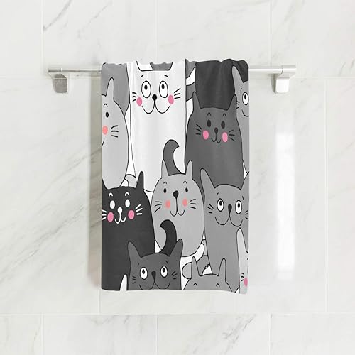 Miniatura 10 de ALAZA Toalla de mano de algodón para yoga gimnasio spa absorbente y multiusos para baño cocina hotel decoración del hogar 15 x 30 pulgadas