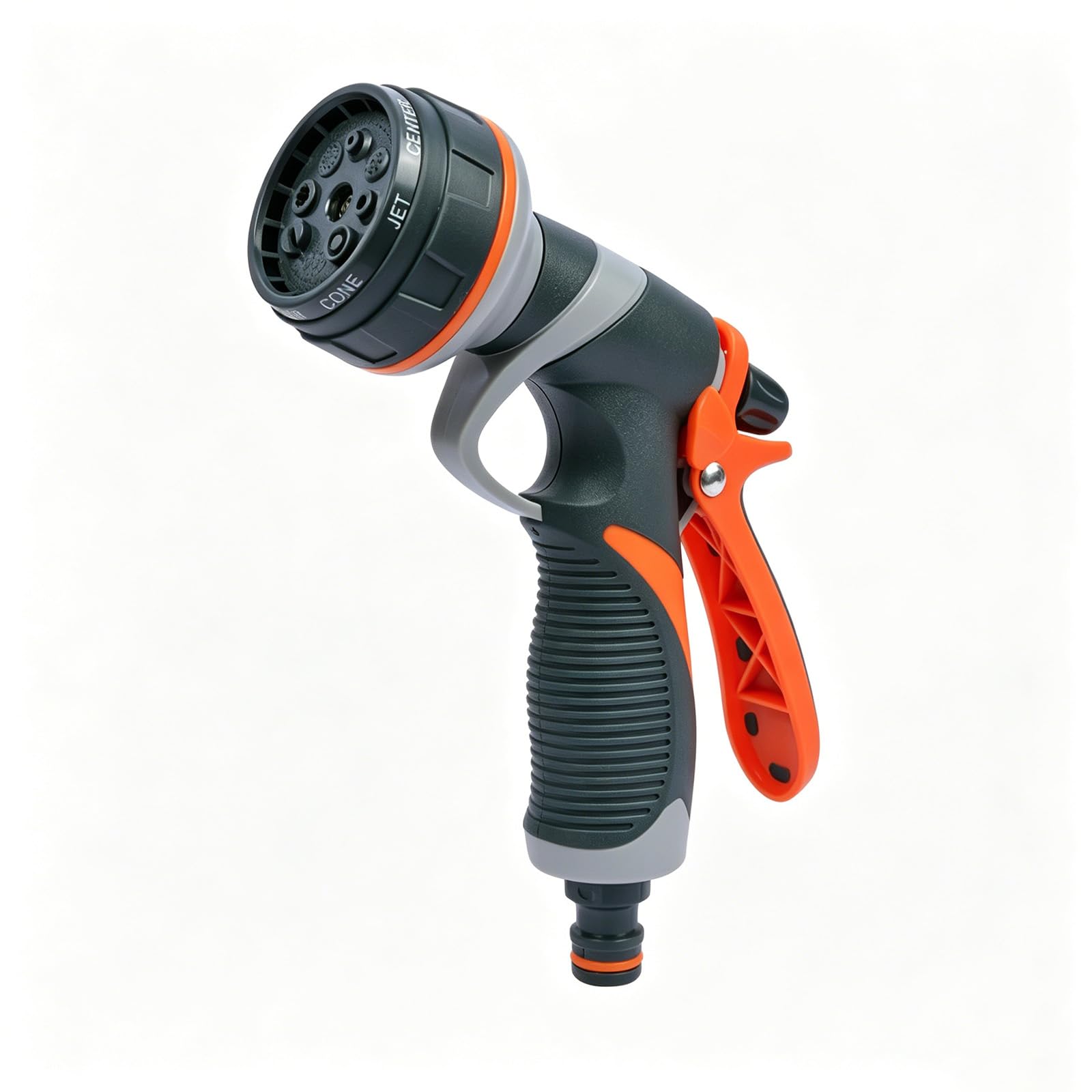 FAKOFIS Hose Pipe Spray Gun, 8 Patterns Garden Hose Spray Gun, High Pressure Hose Nozzle Anti-Slip Water Gun Sprayer for Plants & Lawns Watering, Car Washing, Pet Shower