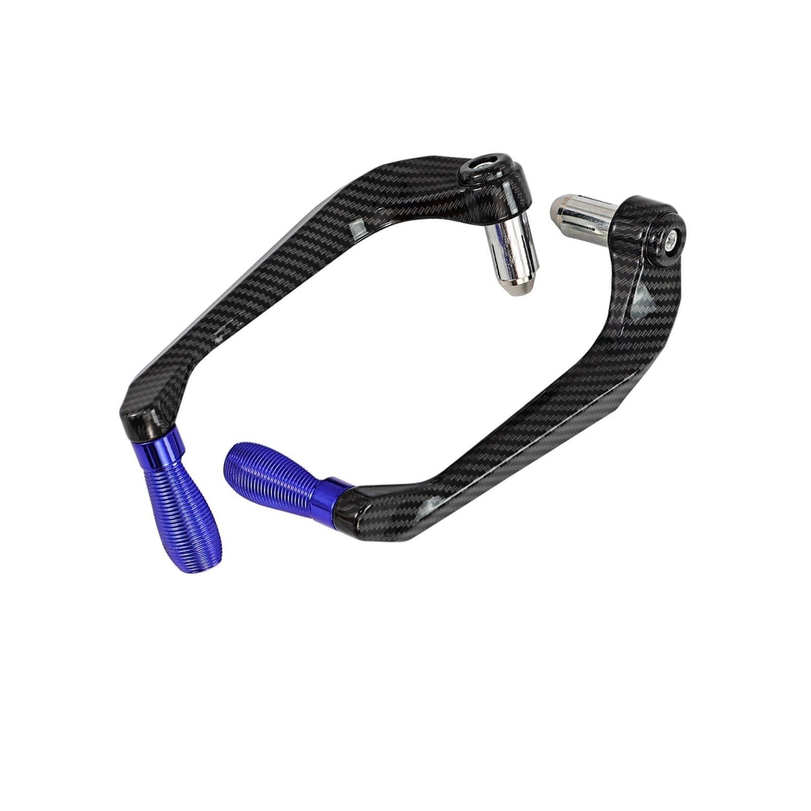 Beqlxta Carbon-Blue Brake Lever Guard Universal Motorcycle Handlebar Brake Clutch Levers Guard Protection Carbon Fiber Aluminum(Carbon-Blue)