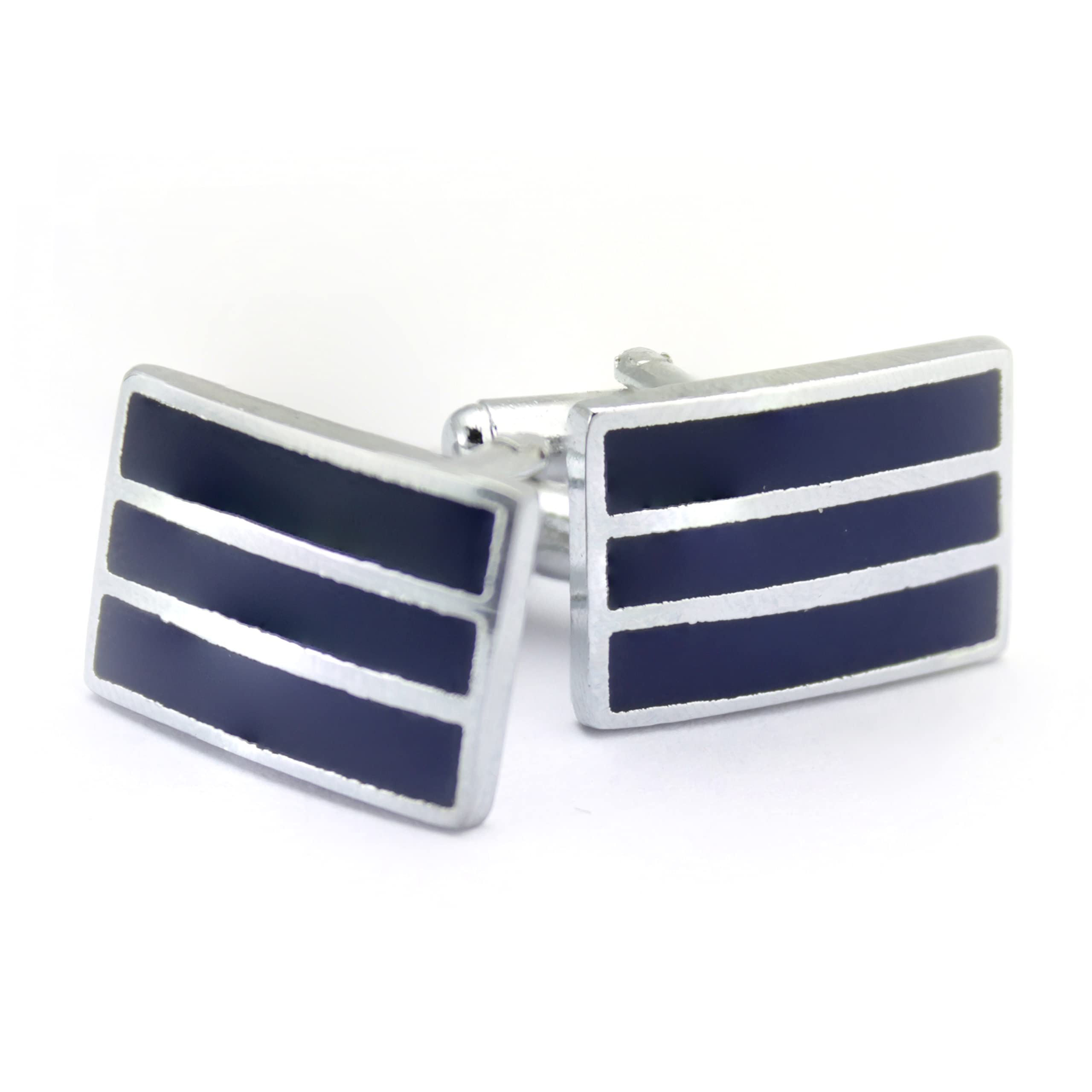 Kavove The Bliss Era Blue & Silver Cufflink For Men (B0B9VN3HC2) Amazon Price History, Amazon Price Tracker