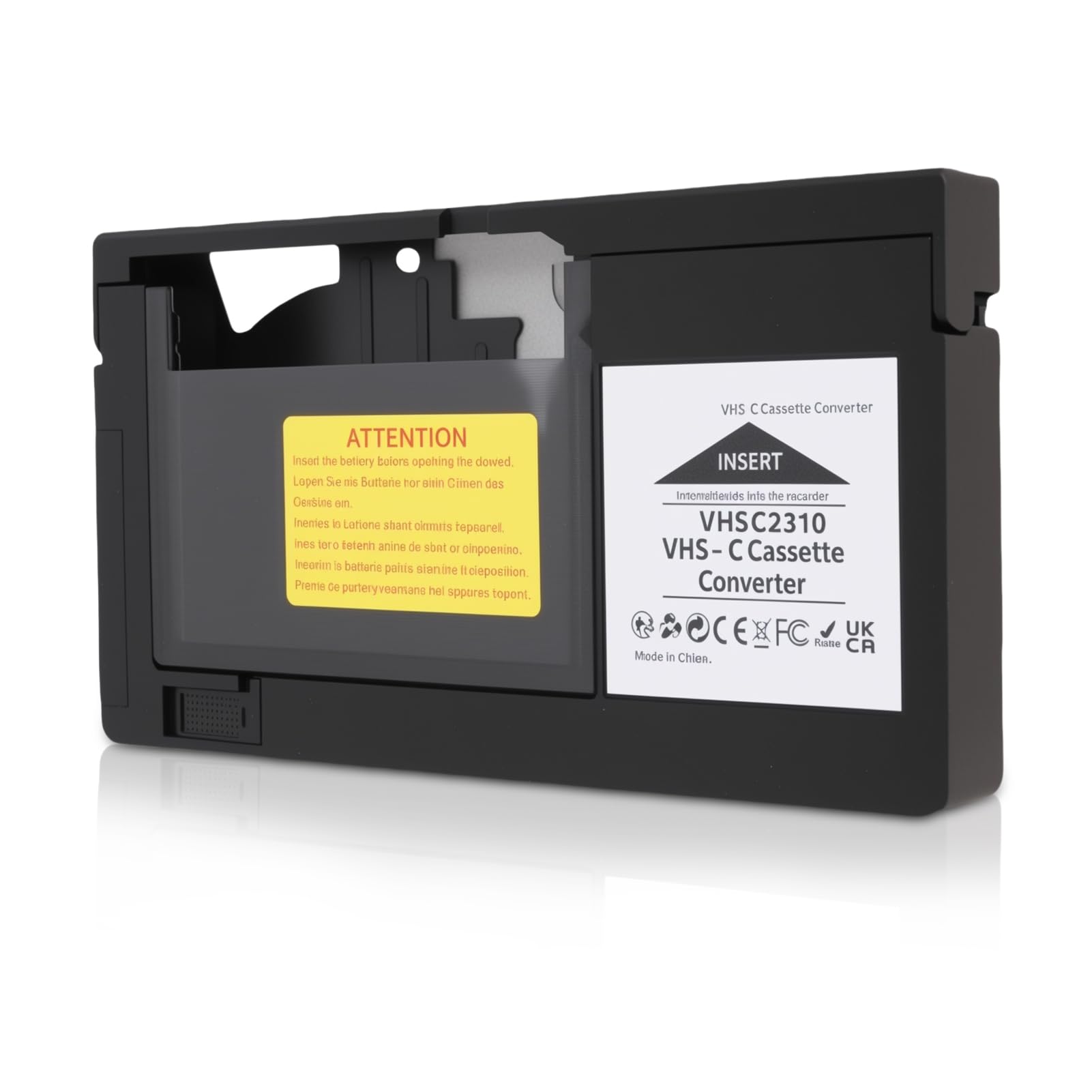 Original -Kassettenadapter für S VHS C, S VHS, VHS C, VHS, 1,2 Mm Standardbänder, Casette -Kassettenkonverter Nicht für 8 Mm/Minidv / Hi8 -Bänder