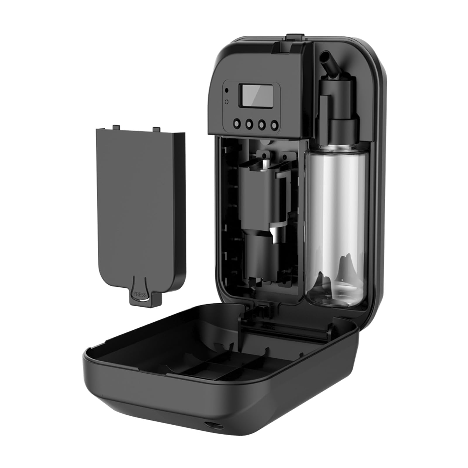 Generic Dyfuzor Olejków Eterycznych Inteligentna Maszyna Zapachowa Bluetooth Łatwa łączność Sterowanie aplikacją dla Domowego Biura Hotel Spa, 5 Opcji Synchronizacji (BLACK)