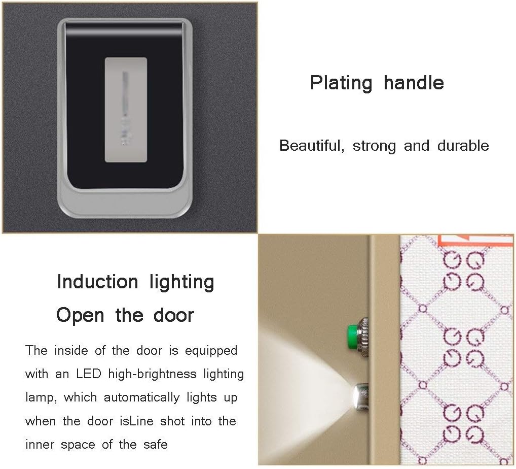 Security Safes Safe Wall-Mounted Anti-Theft Safe Box Home LCD Digital Strongbox Anti-Theft Safe Deposit Box for Cash and Jewelry (Color : Style1)