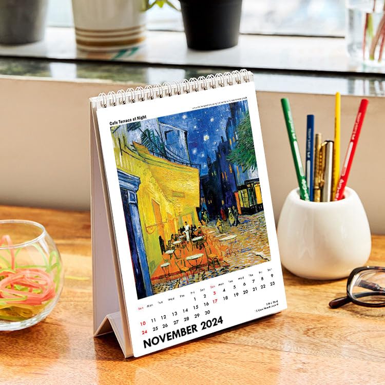 Image of Tallenge - Vincent Van Gogh - 2024 Desk Calendar - 6 x 9 Inches for Home & Office (Paper, Desk Calendar)