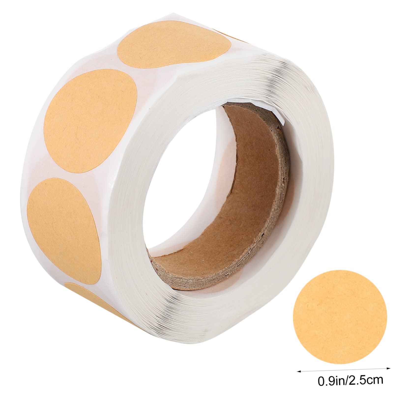 STOBOK 6rotoli Etichette Adesive Rotonde Rulli Etichette Bianche Autoadesive Per Conservazione Per Barattoli Sacchetti e Biglietti Di Ringraziamento Adesivi Per Facili Da Applicare e