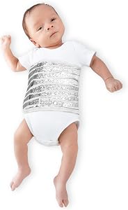 Struggling to See Baby’s Breathing on Night Vision Monitors? | Visibli Strap Reflective Panel Makes Movement Visible, white, Medium 3M-12M