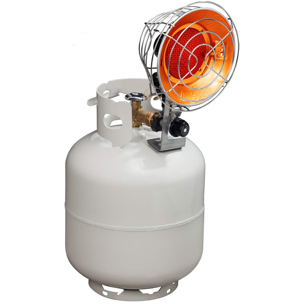 Amazon.com: Avenger FBDTP15 Infra-Red Tank Top Outdoor Heater for Use with  Propane Gas Tanks for Camping, Patios, and More, Single Burner, 15,000 BTU,  Silver : Everything Else