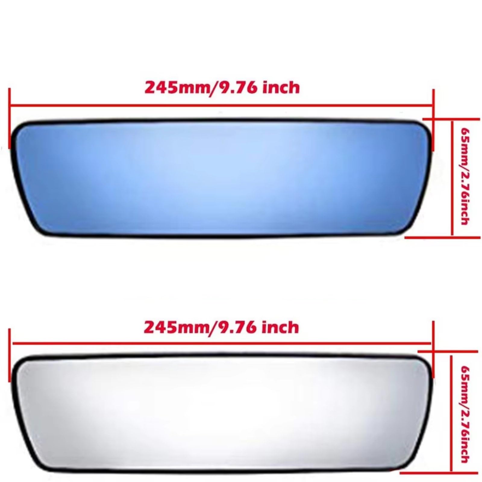 Compatibile Con Universale 360° Rotante Auto Grandangolo Antiriflesso Blu Specchietto Retrovisore Regolabile Ventosa Interno Accessori