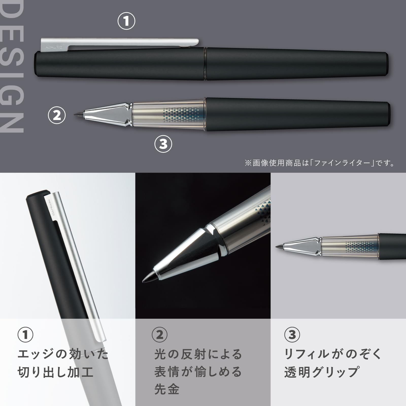 Amazon.co.jp: Kokuyo WP Series Pen (Rollerball WP-F200, Black