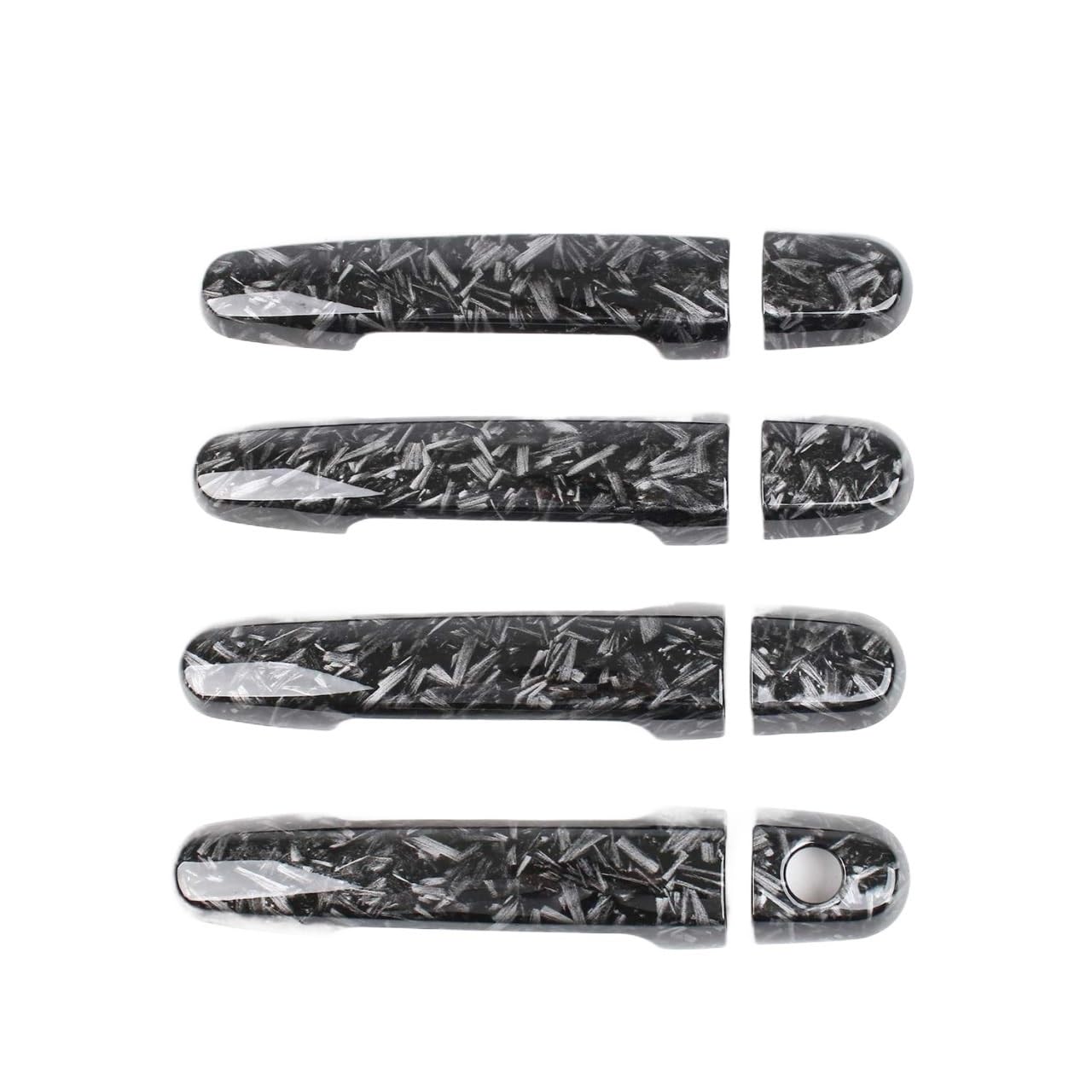Mlhoghigd Black 1 Keyhole Door Handle For Fielder 2005-2013 Car Door Handle Cover Trim Styling Accessories