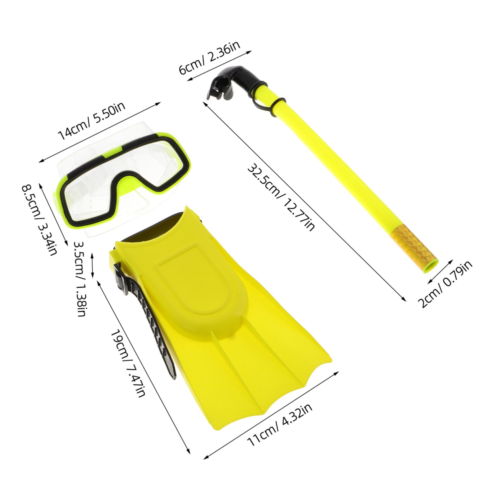 VICASKY Snorkeling Set for Kids Complete Snorkeling Package with Diving Goggles Fins Dry and Youth Training Gear