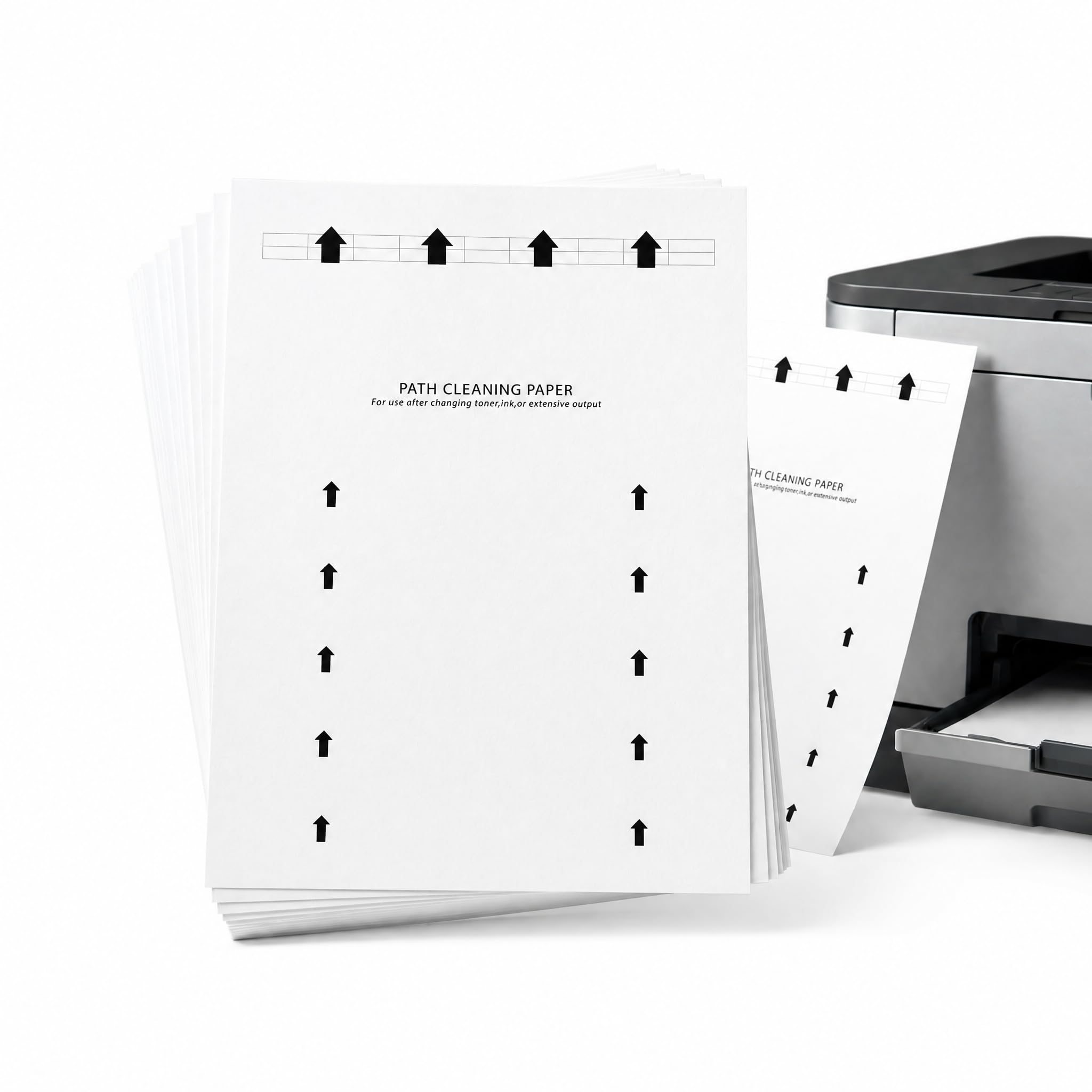Printer Cleaning Sheets, 20Pcs Reusable Printer Cleaning Papers Suitable for Most Inkjet and Laser Printers Scanner Copier Fax Machines for Removes Dust & Debris from Rollers