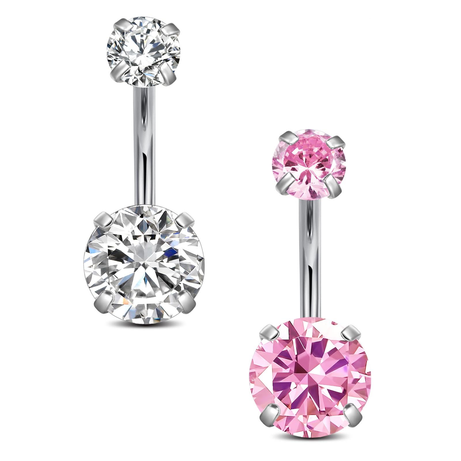 Funseedrr 15 Stück Piercing Kugeln Ersatz 5mm, 1,2mm 16G Inn