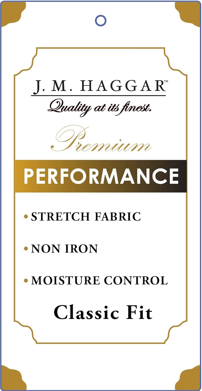 Haggar Mens Classic Fit Performance Button Down Shirt - Image 5