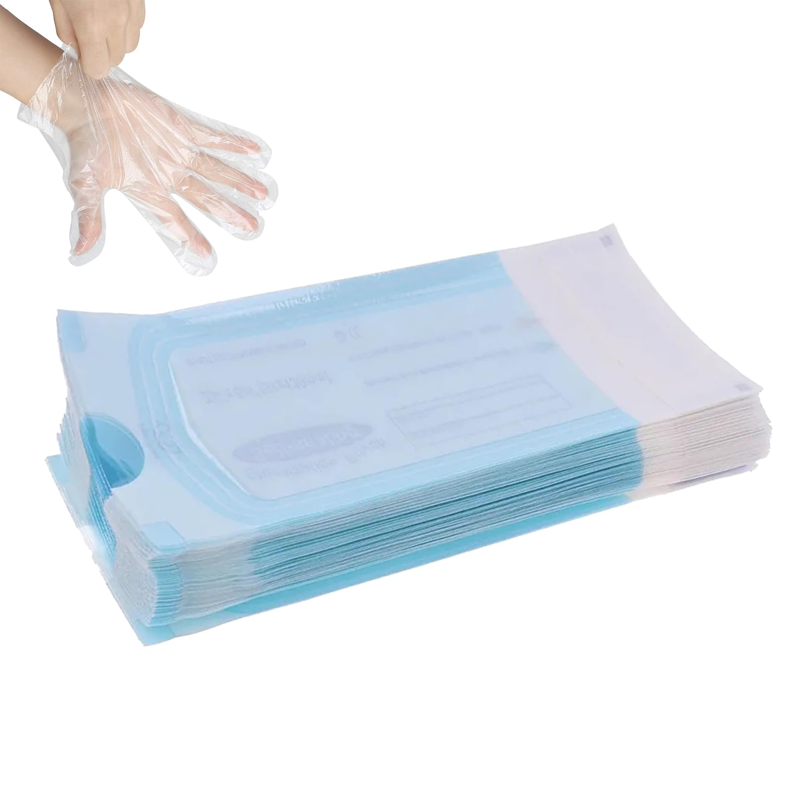 Bolsa de Esterilización Dental 100pcs 90x165mm Auto Sellado