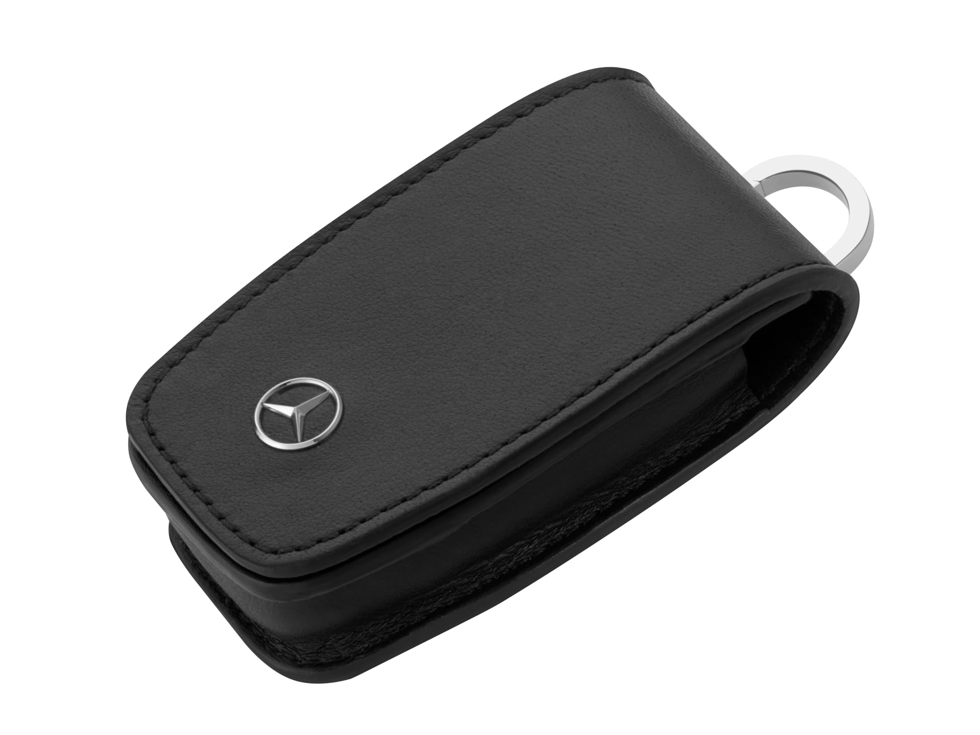 Mercedes-Benz Schlüsseletui Schlüsseltasche sw Rindleder Edelstahl B66958408
