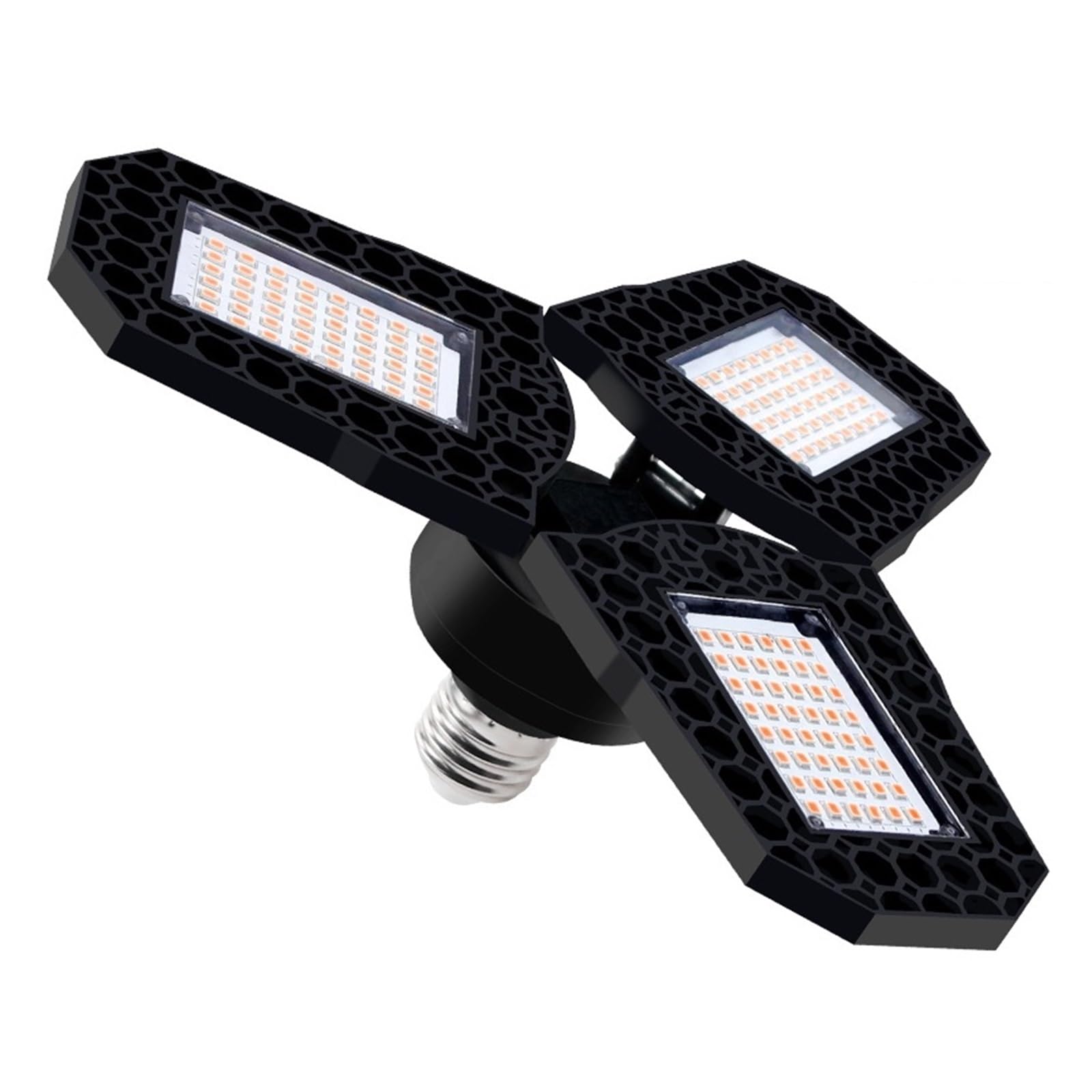 Lampa LED E27 Odkształcalna Lampa Garażowa LED 40W 60W 80W Żarówka LED Lampa Składana E26 Magazyn Oświetlenie Przemysłowe Super Jasny(Warm White,80W)