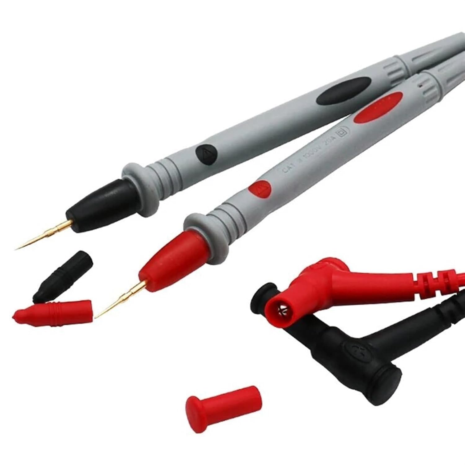 1000 V 10A/20A Thin Tip Needle Multi Meter Test Probe Digital Multimeter Tester Pen Cable Wire Universal Probe Wire(10A)