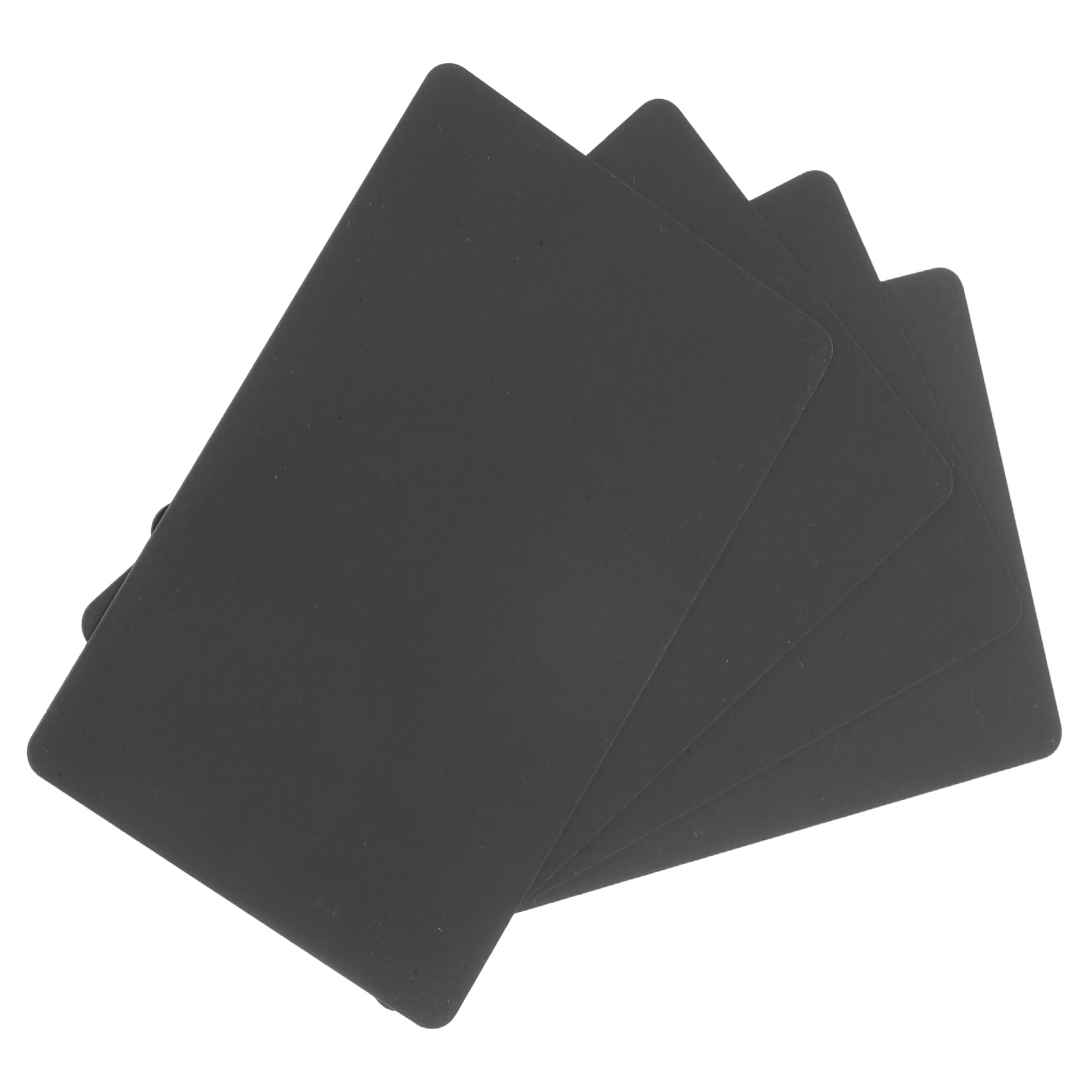 sourcing map 50 Pack Blank PVC Cards 20mil ID Blank Credit Cards Waterproof & Double Sided Printing for ID Badge Printer, Graphics Black
