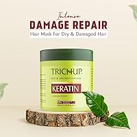 Vista 2 de Trichup Mascarilla capilar con tratamiento de aceite caliente de queratina para cabello flexible, fuerte y manejable - 16.9 fl oz