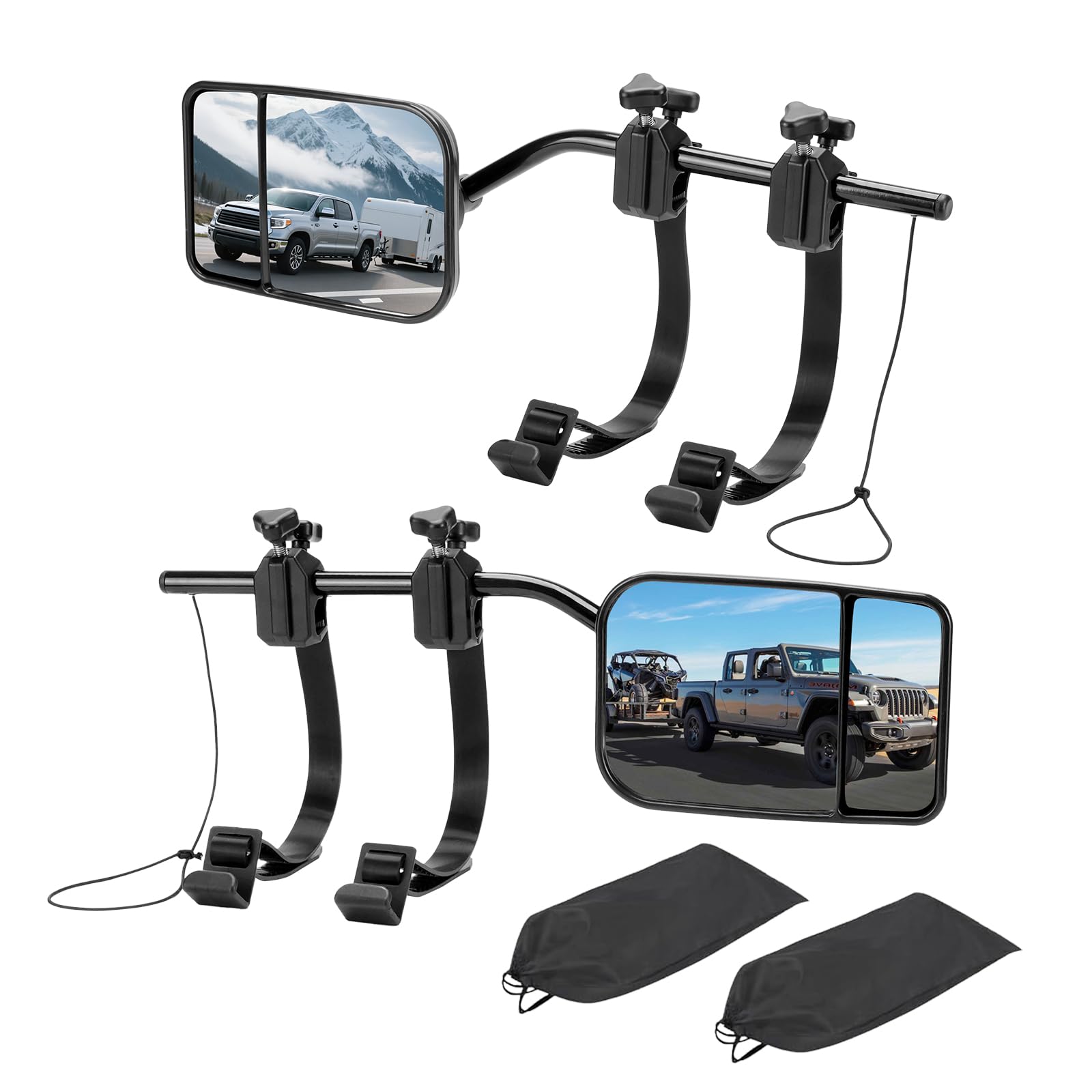 Photo 1 of AXIMIRON Clip-On Towing Mirrors - 2-Pack