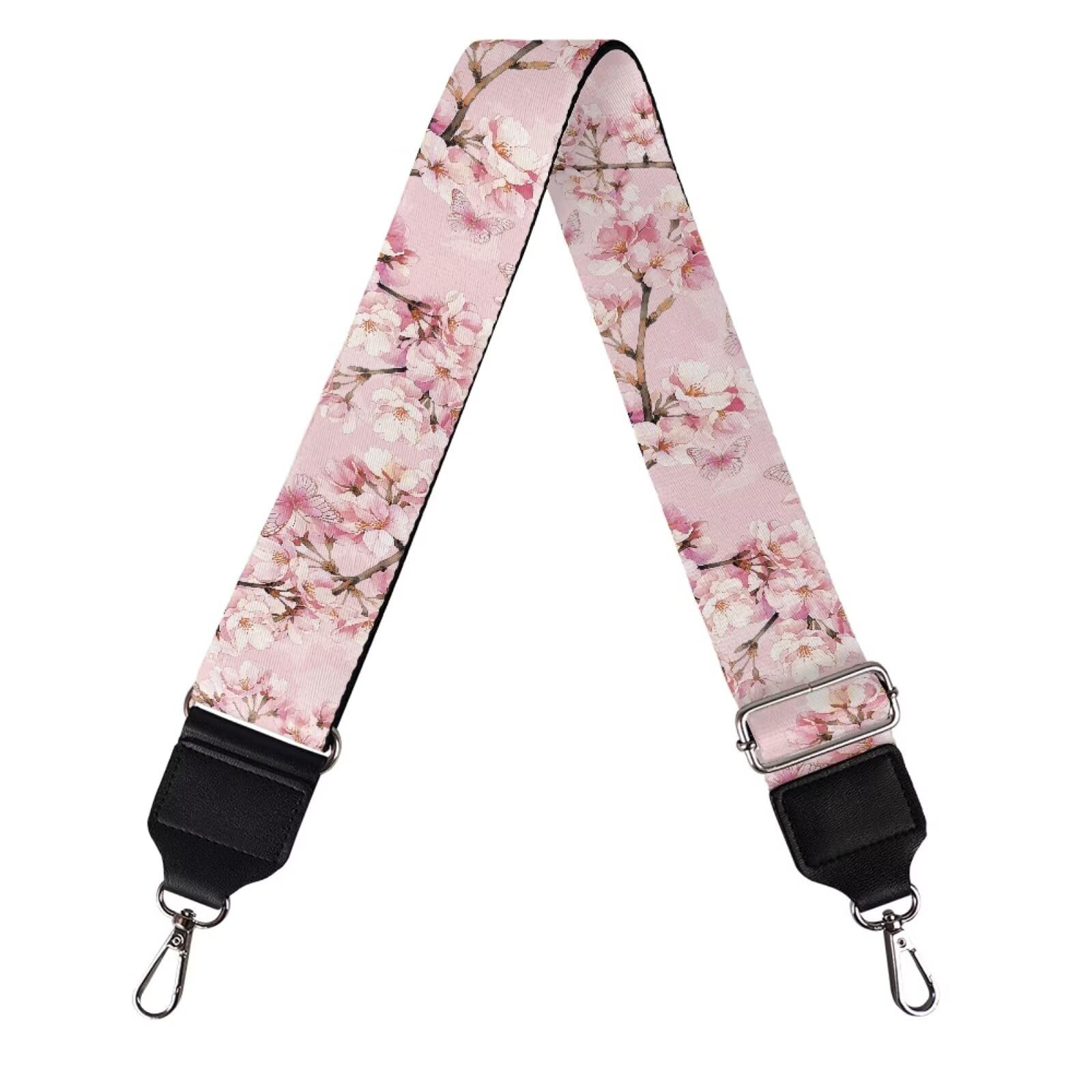 Coldinair Cherry Blossom Luggage Straps Bag Strap Wide Adjustable Belt Travel Accessories Suitcases Bags Straps, Wide Purse Strap Replacement Crossbody