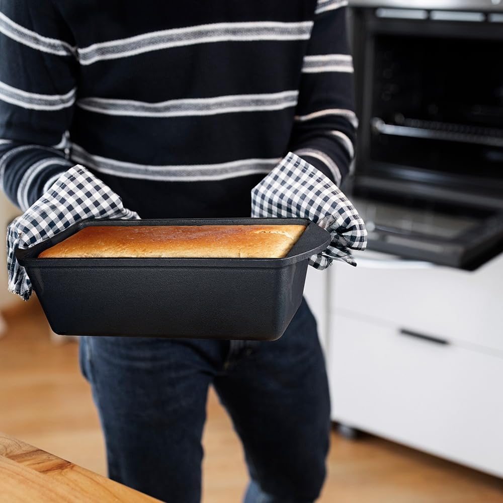 Vilde Brotbackform mit Deckel 3L 35 cm rechteckig Kastenform für Toastbrot | Kuchen Lasagne Fleisch induktionsgeeignet ofenfest ohne Beschichtung