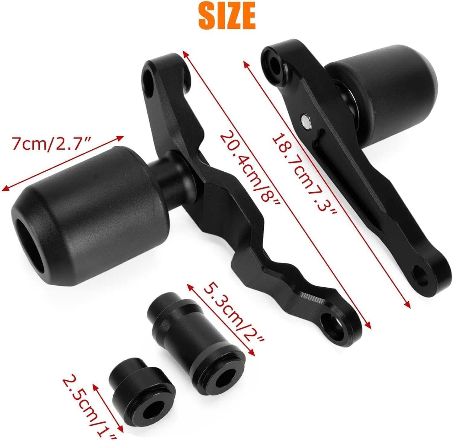 Frame Sliders for CBR650 CBR650R - PSLER Crash Ball Crash Sliders Body Protection Engine Guard Compatible with CBR650 E-Clutch, CBR650R E-Clutch 2024 2025