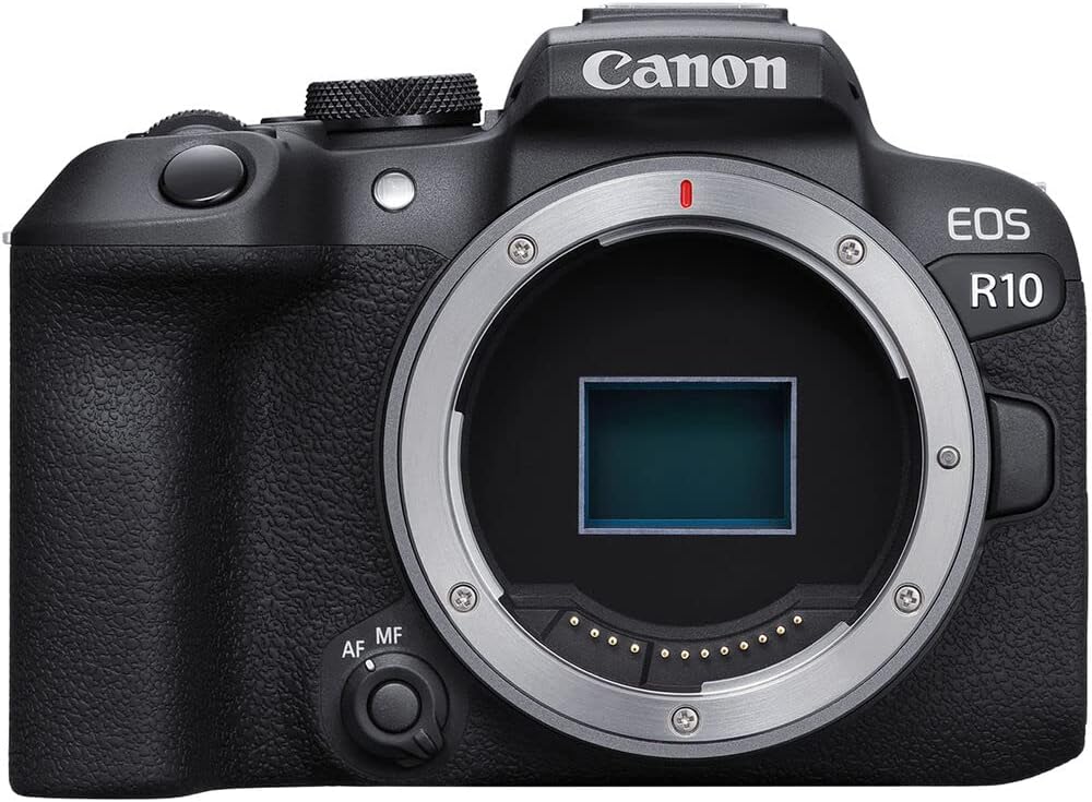 Canon EOS R10 Mirrorless Camera Kit | 24.2MP APS-C Sensor with RF-S 18-150mm Lens | 4K Video Dual Pixel AF Compact Travel Photography (5331C016) + Canon RF 75-300mm Lens + 64GB Card + More
