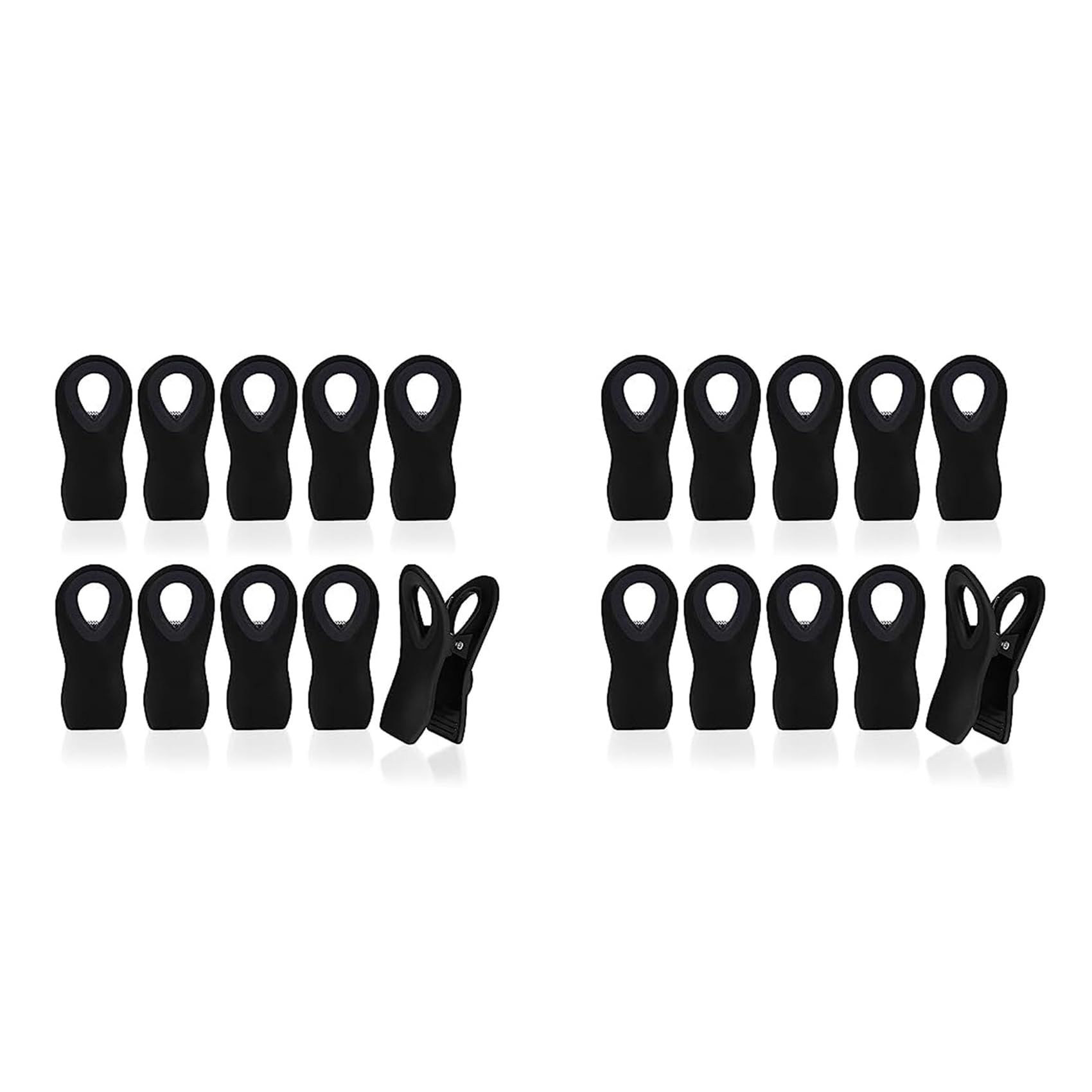 Hndhbfgrt Magnetic Chip Clips - Tight Sealing Bag Clips for Food Packages,Chip Bag Clip and Kitchen Storage,20PCS