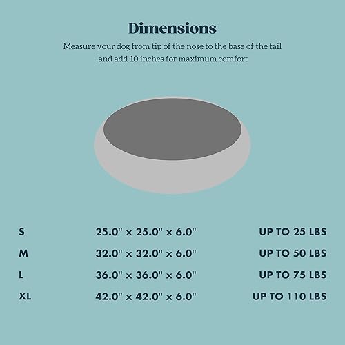 Miniatura 5 de Stoutwool - Cama indestructible para perros, cama redonda a prueba de mordidos, almohada esponjosa para masticadores agresivos, duradera, lavable,