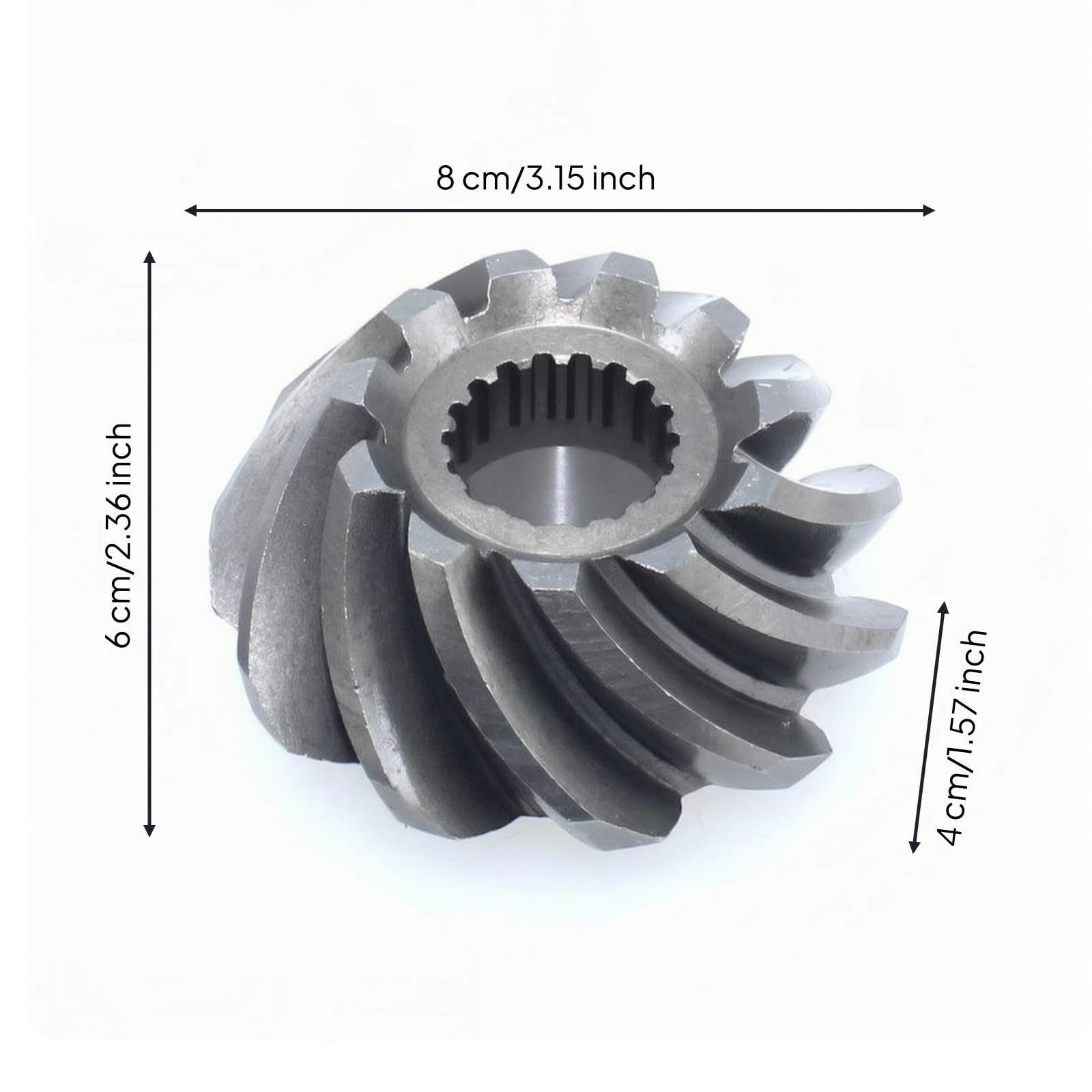 Engranaje Motor Marino Fuera Borda Componente Engranaje Helicoidal con Dimensiones Exactas para Caja Cambios Fuerza 40 Acuado para Restauración l Rendimiento l, Estilo C