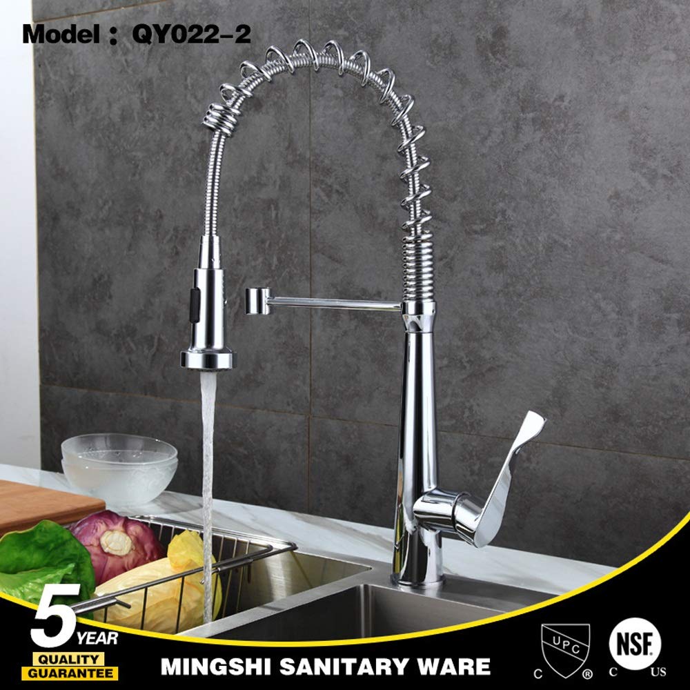 Rubinetto Miscelatore Tutto Bronzo Primavera Ruotare Pompa Tirare Rubinetti Rubinetto Senza Piombo Valvola Miscelatrice Rubinetto Lavello Caldo E Freddo Stretch Shrink Rubinetto Rubinetto Ac