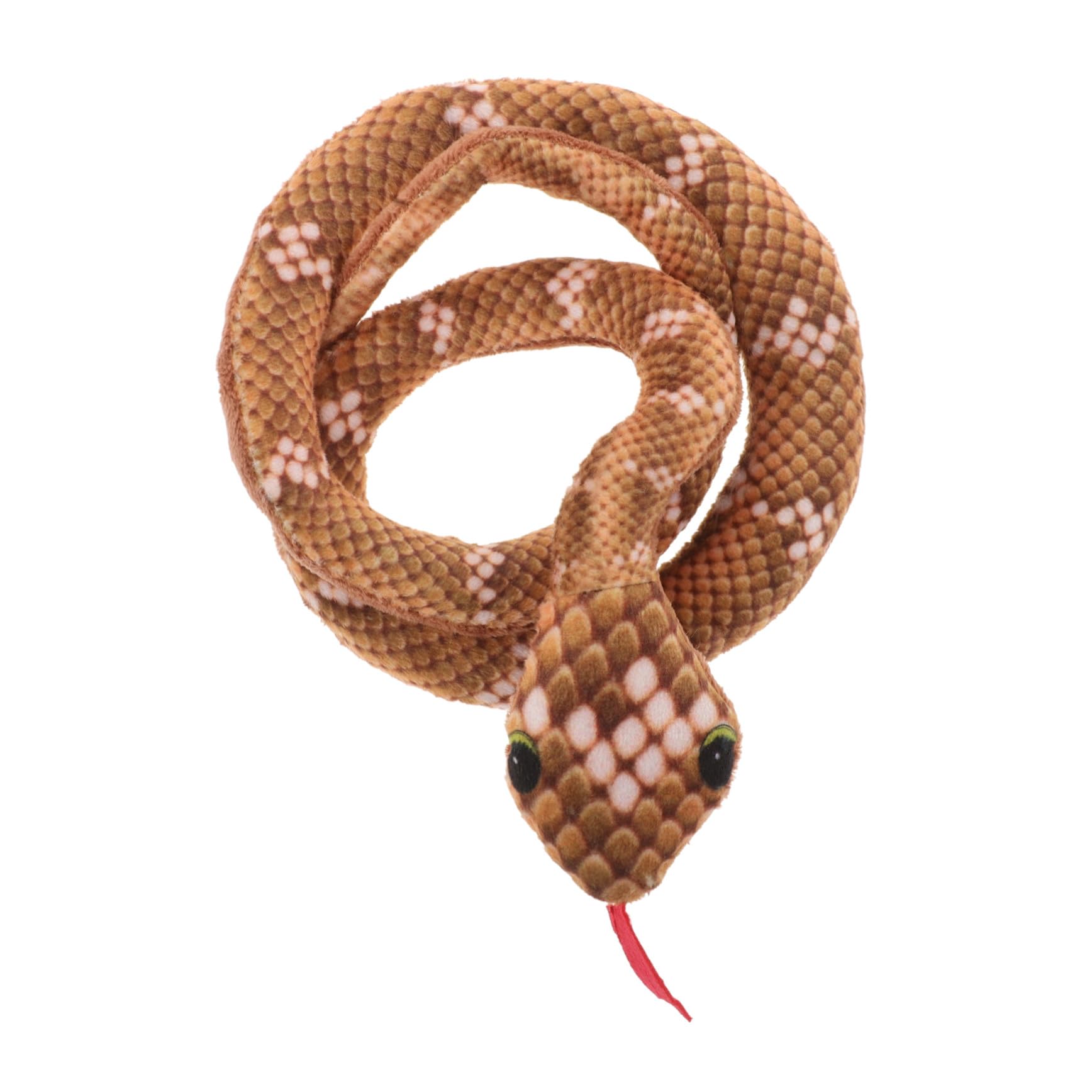INOOMP Serpent Peluche pour Chat Intérieur avec Herbe à Chat Stimulation Interactive et Exercice pour