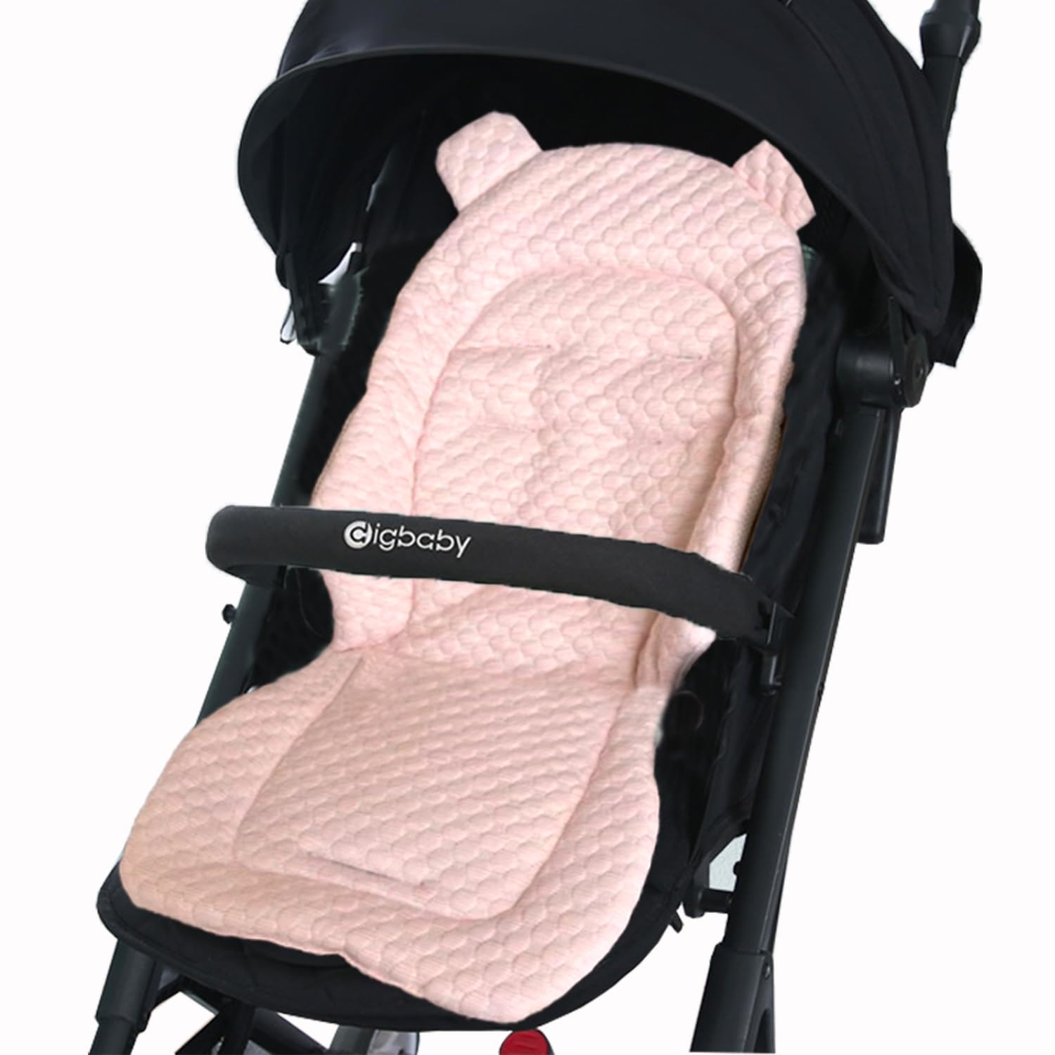 Pram Liner Baby Car Seat Insert Stroller Seat Cushion Universal Head and Body Support Cushion for Infant Newborn Soft Soothing Baby Seat Cushion Pad Reversible Buggy Pushchair Seat Liner