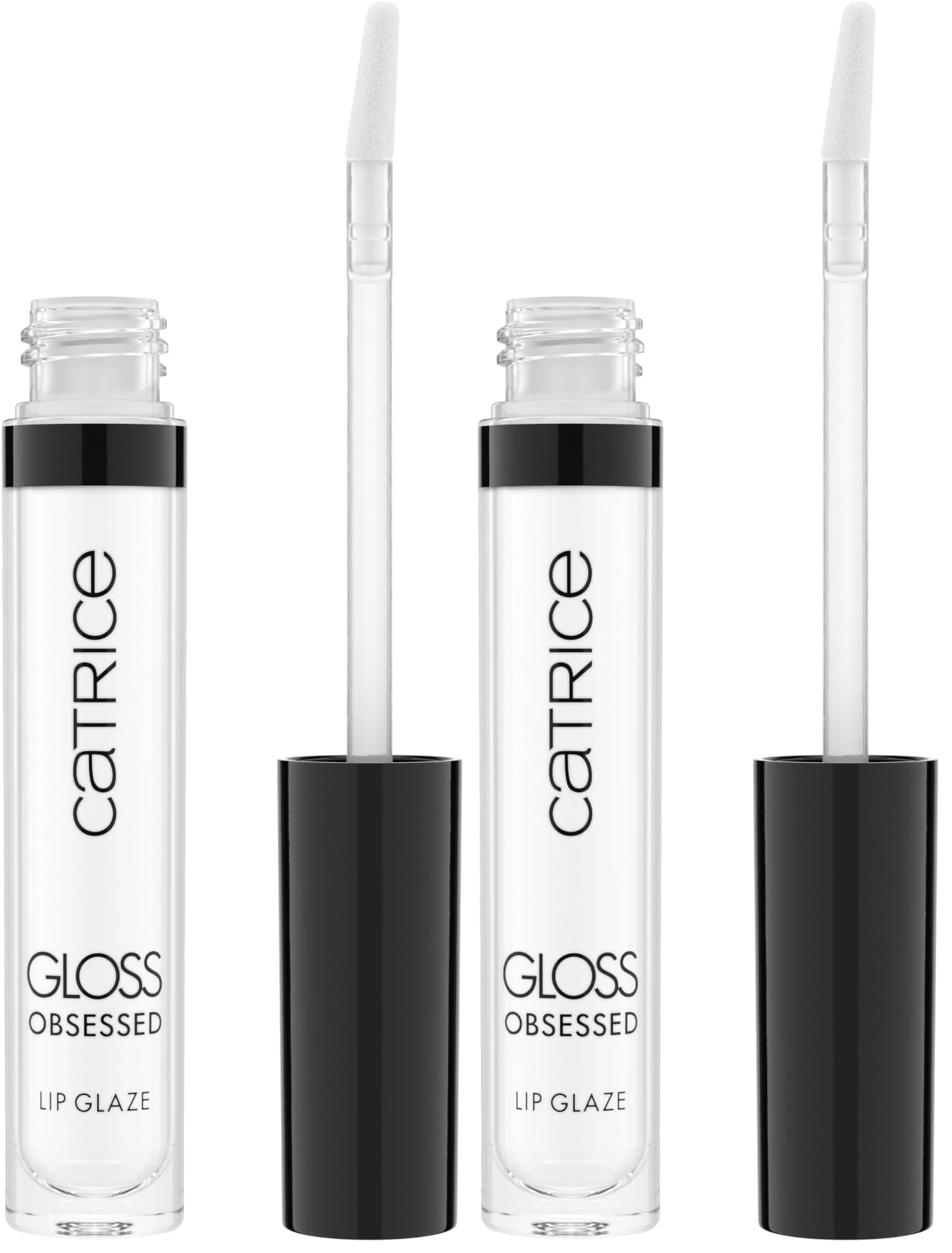 Catrice Gloss Obsessed Lip Glaze, No. 010, Transparent, Glossy, Radiant Fresh, Vegan, Alcohol-Free, Preservative-Free, Paraben-Free, Pack of 2 (2.5 ml) 2.5 ml (2er Pack) 010 Gloss Therapy