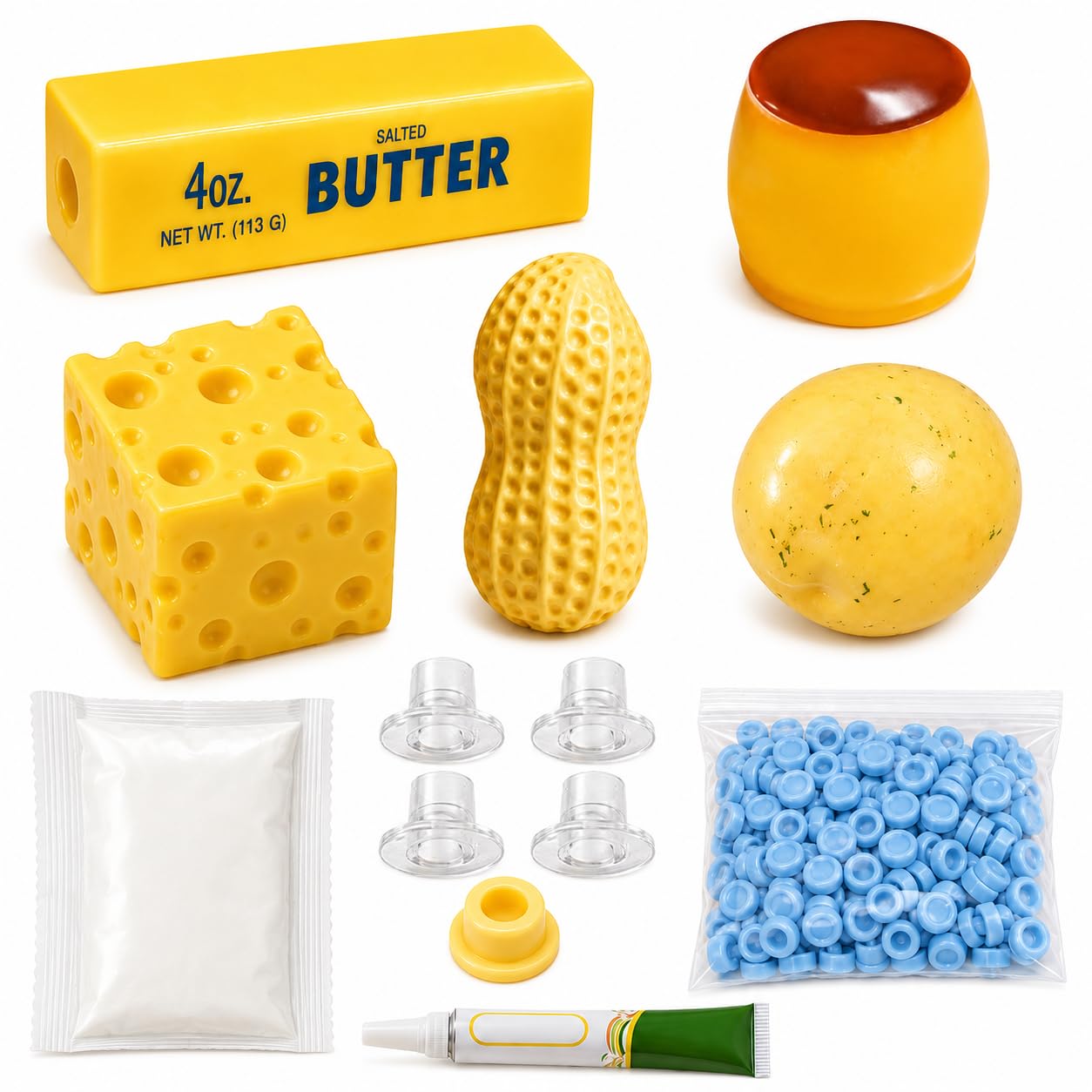5PCS Squishy Making Kit, DIY Stress Ball Making Set Empty Squishy Skins — image 1