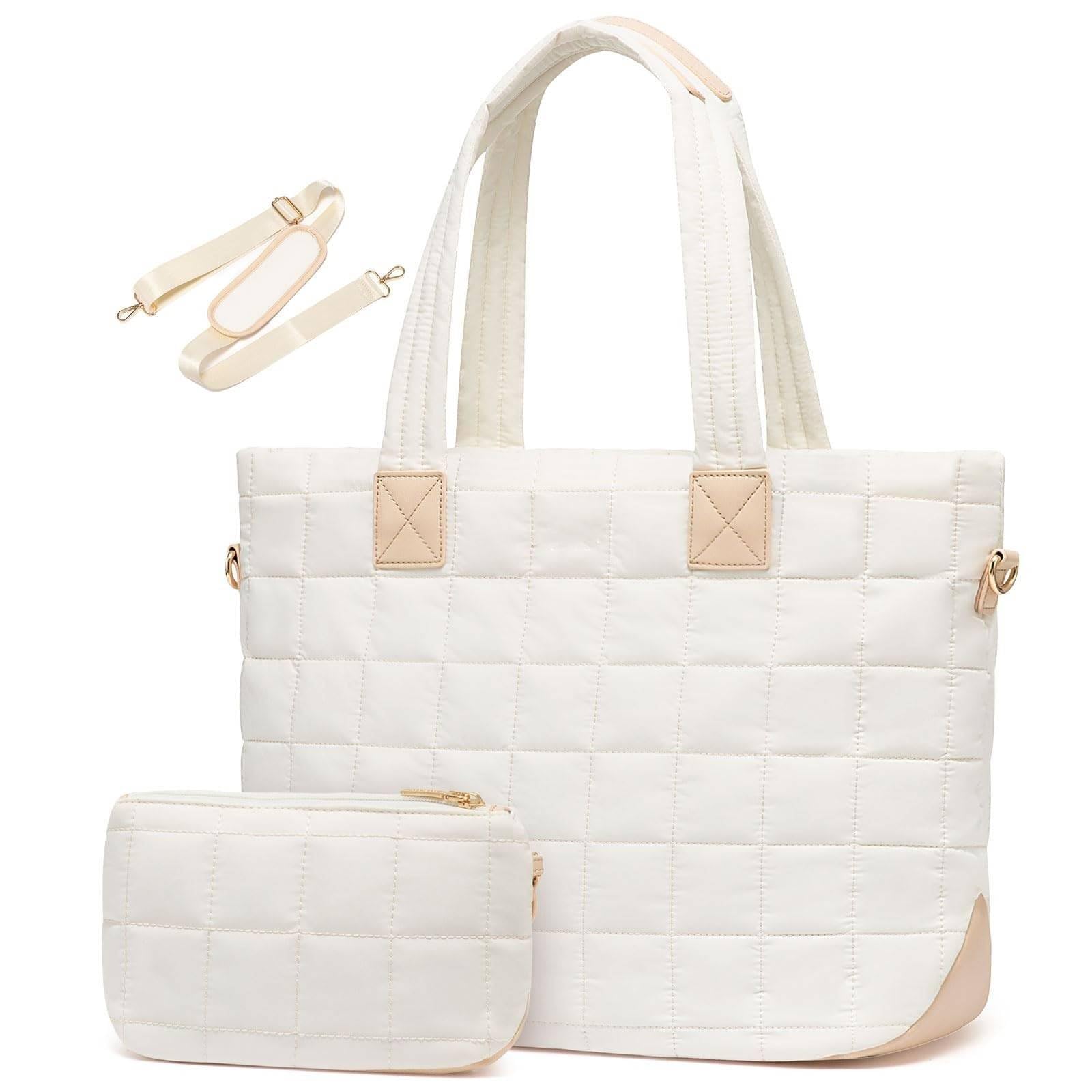 Bolso Mujer Invierno Bolsa De Poliéster Gran Capacidad con Cierre Cremallera