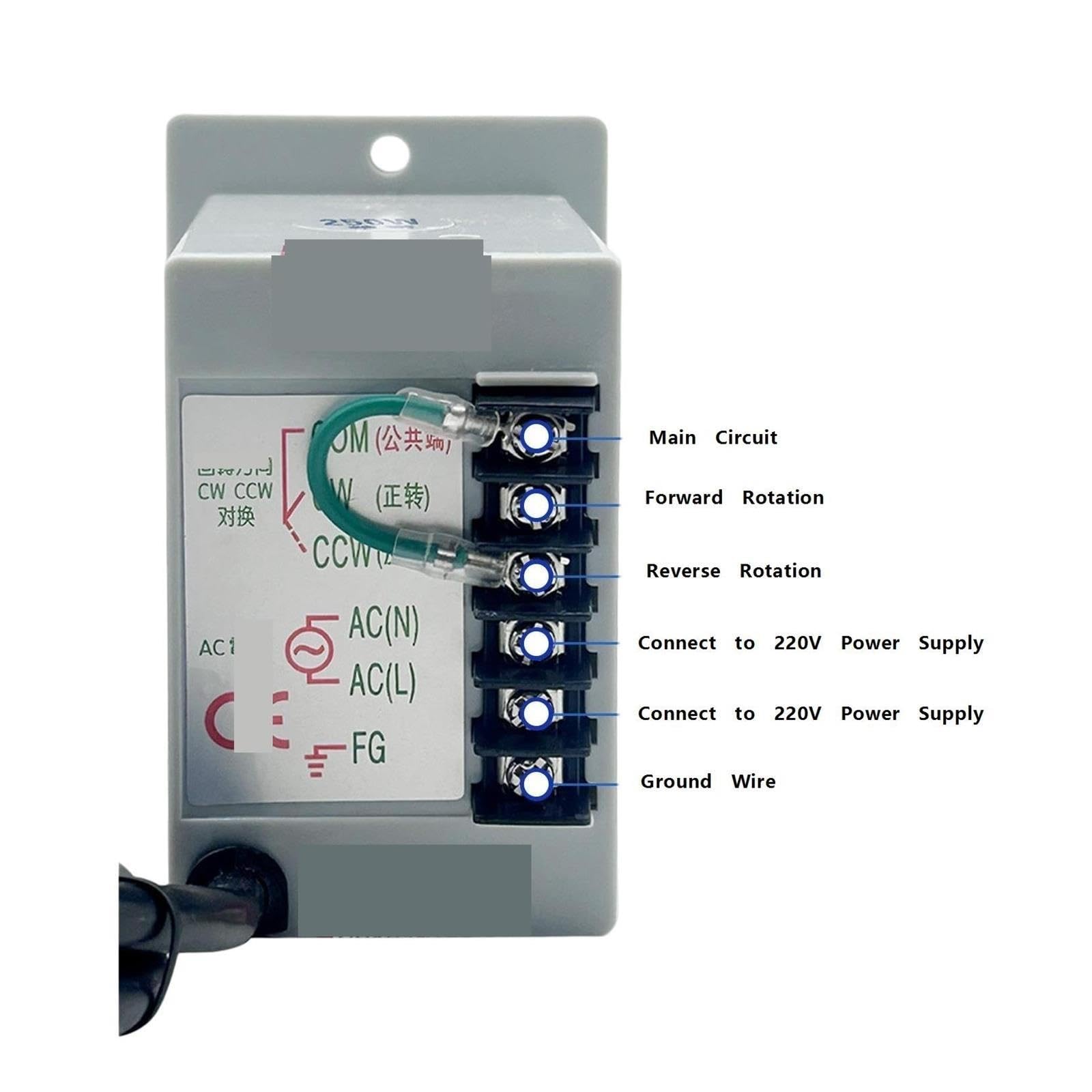 Regolatore di velocità CA monofase 220 V CA da 90 W