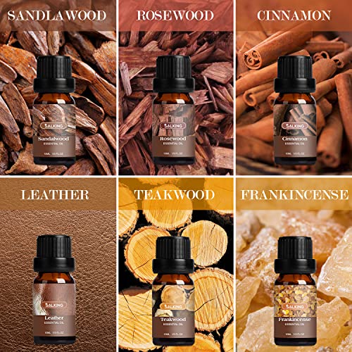 Image of SALKING Woodsy Essential Oils Set for Men, Masculine Essential Oils Set