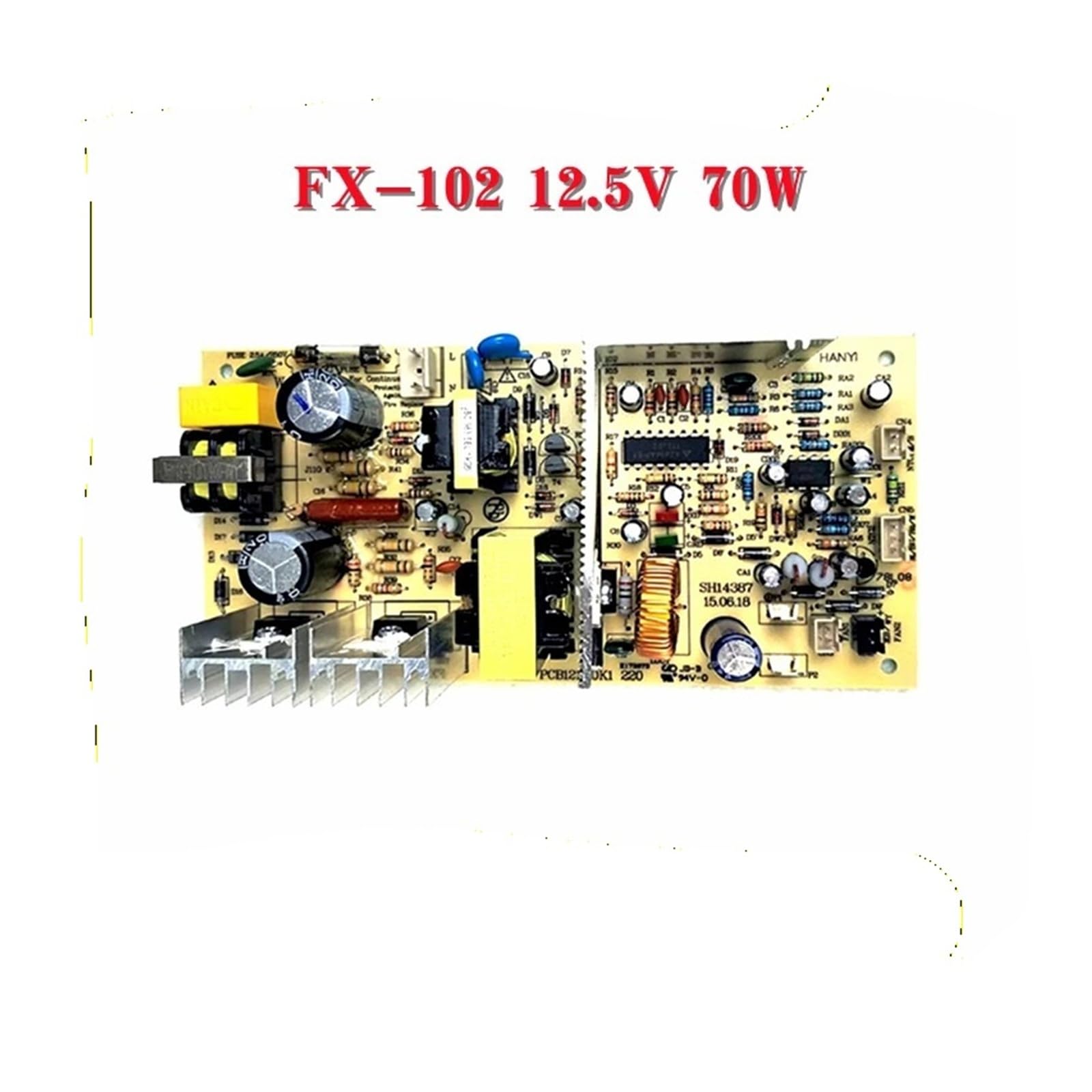 FX-102 12.5V 10.5V Armoire À Vin Rouge Carte D'alimentation Carte Principale Alimentation Réfrigérateur Accessoires 220V 50W 70W PCB121110K1 Pièces(FX-102 12.5V 70W)