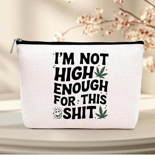 Letter Print Makeup Bag for Women, Trendy Gifts for Women Friends, Travel Cosmetic Bags Teacher Appreciation Gifts Small Zipper Toiletry Bag-3