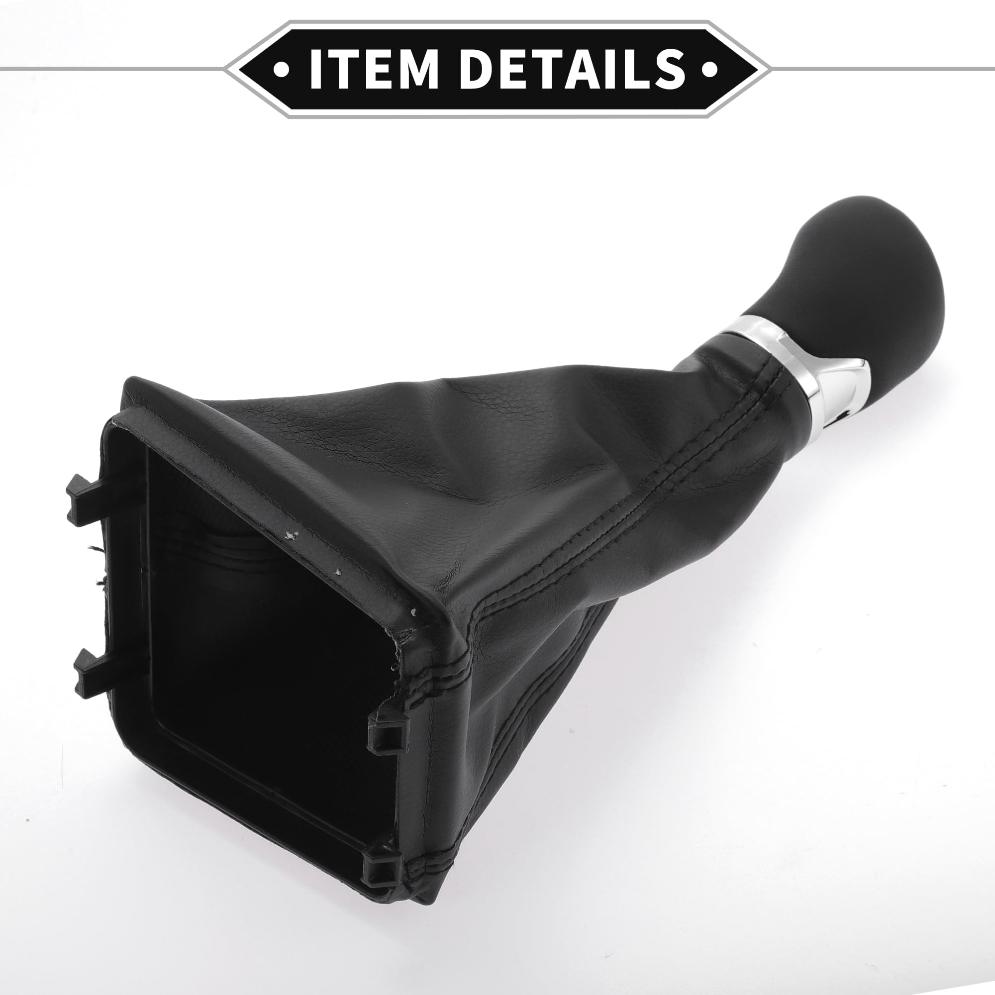 Pomello Del Cambio Manuale A 5 Velocità Per Skoda Octavia 12-21 | Nero, Plastica, Finta Pelle, 1Pc, Adatto Per Skoda Octavia 3 III 5E, Sostituzione Pomello, Facile Installazione