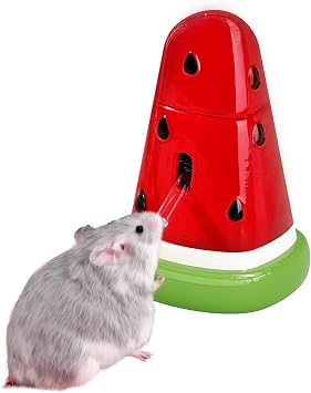 Mini&moe Hamster Water Bottle 60ml Ceramic Leak Proof Water Bottle Stand No Drip for Hamster Cage Accessories Small Animal Water Dispenser for Rats, Gerbils, Mice, Chinchillas