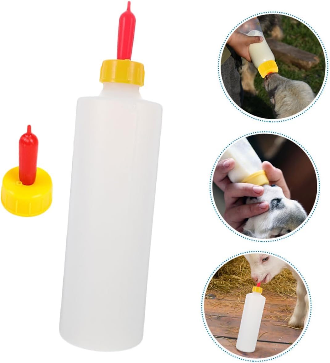 400ml Goat Milk Bottle for Lambs Calf Feeding Bottle Newborn Animal Reusable Pet Feeding Container