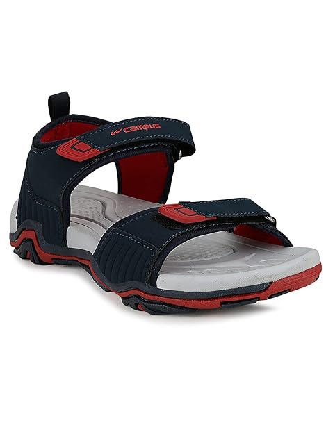 Campus Childs SD-050C NAVY/RED Outdoor Sandals -3 UK/India