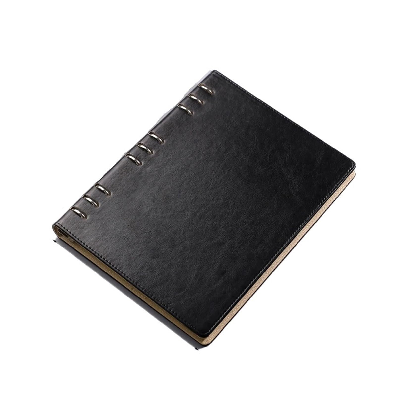 Generico Quaderno a fogli mobili formato B5 a 9 fori(Black)