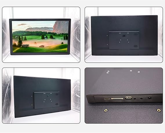 32-inch HD Digital Photo Frame, IPS Display, Wall-Mounted Advertising Machine, with 32GB Storage, Easy to Operate(Black)