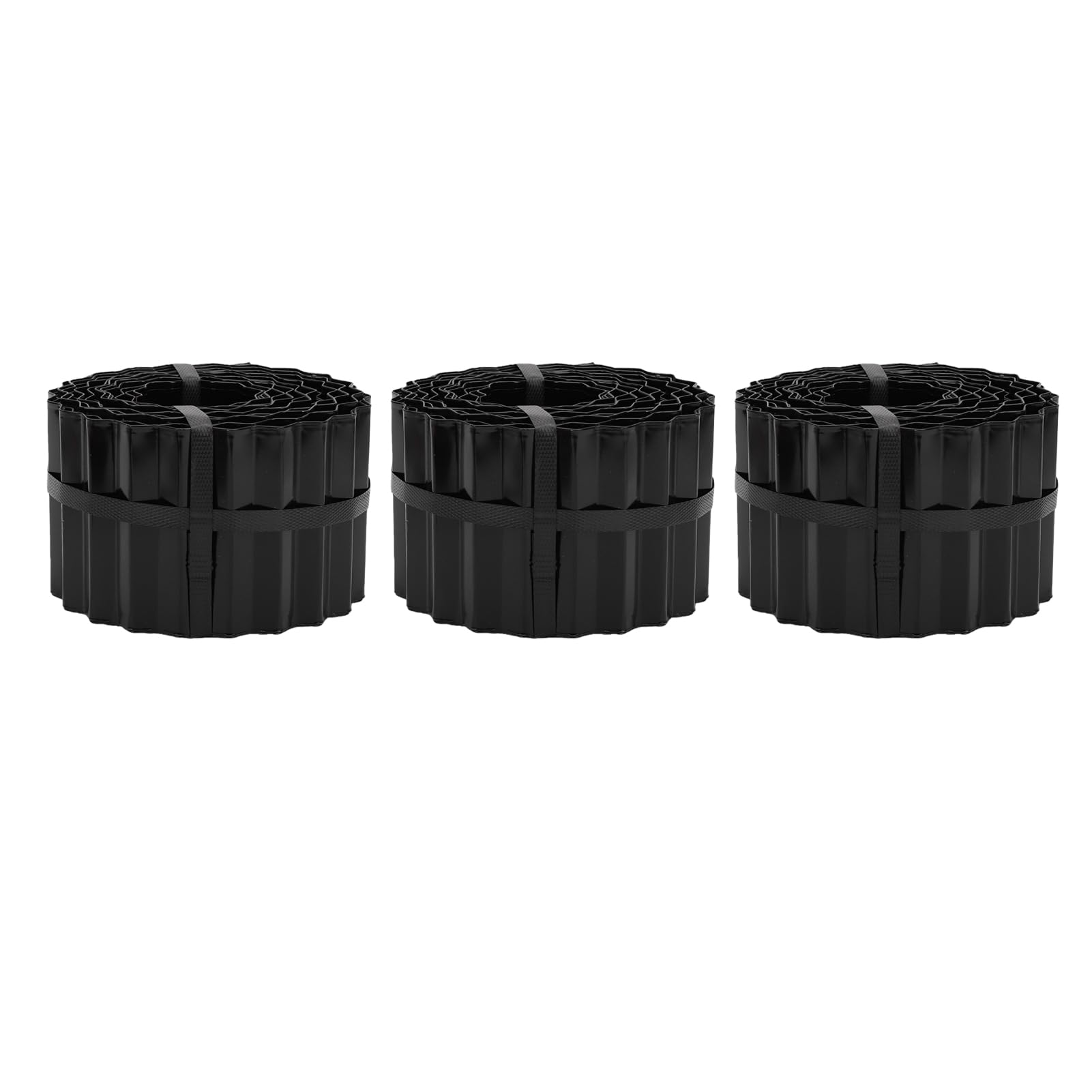 Hyuduo Bordure de Jardin Ondulée, Durable Lisière Métal Noir pour